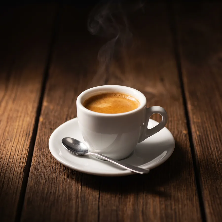 Café chaud serré
